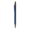 Penna a sfera in alluminio riciclato con finitura gommata in color canna di fucile con refill blu