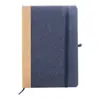 Block notes A5 copertina in RPET e sughero fogli a righe in carta riciclata