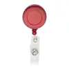 Porta badge telescopico in plastica per skypass con chiusura a bottone a pressione e clip in metallo
