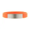 Braccialetto in silicone con piastra in alluminio 202×12×3mm