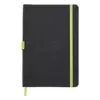Block notes A5 con copertina in pelle PU e 96 fogli a righe e con elastico segnalibro e portapenne in coordinato