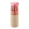 Set da 12 matite colorate con temperino