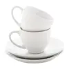 Set di 2 tazzine da caffé con piattini in ceramica 90ml