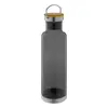 Borraccia in Tritan da 800 ML con fondo inox e coperchio con inserto in bambù