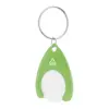 Portachiavi in plastica ABS riciclata con gettone carrello