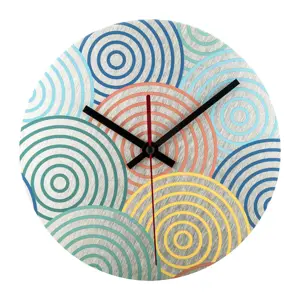 Orologio da parete rotondo in alluminio con grafica totalmente personalizzabile
