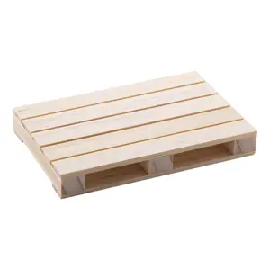 Sottobicchiere in legno a forma di mini pallet