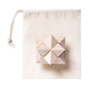 Gioco di abilità in legno in custodia di cotone