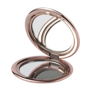 Specchio tascabile con rivestimento in plastica ABS e finitura metallica