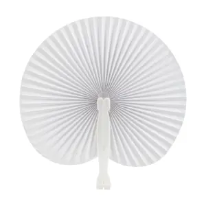 Ventaglio in carta con supporto in plastica disponibile in vari colori