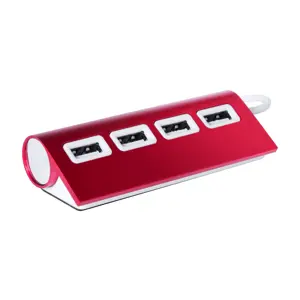 Multipresa hub USB a 4 porte in alluminio