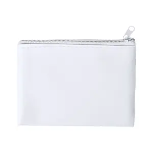 Portamonete in microfibra con cerniera e portachiavi 105×75mm