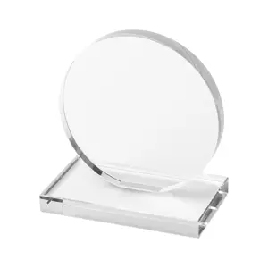 Trofeo in vetro di forma rotonda