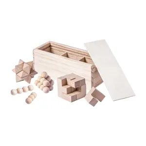 Set di tre puzzle magici in legno
