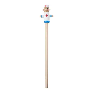 Matita in legno con figura dottore