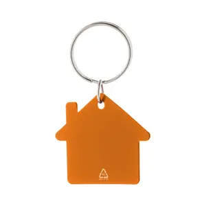 Portachiavi in alluminio riciclato a forma di casa 