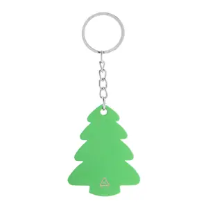 Portachiavi natalizio in alluminio riciclato a forma di albero 