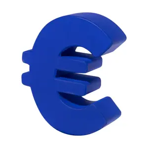 Antistress a forma di simbolo dell'euro 