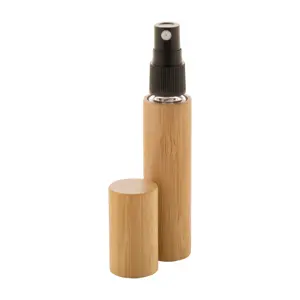 Flacone per profumo in bambù con contenitore in vetro ricaricabile 10ml