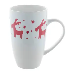 Tazza in porcellana con disegno natalizio da 400ml
