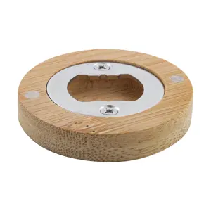 Apribottiglie rotondo in bambù con magneti