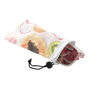 Astuccio per occhiali in microfibra da 170 gr personalizzabile ineramente solo su un lato