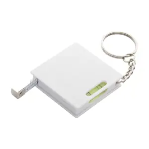 Metro a nastro con portachiavi e livella