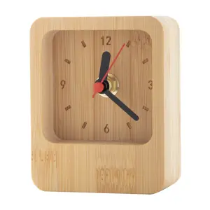 Orologio da tavolo in bambù