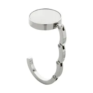 Gancio porta borsa pieghevole in metallo colori assortiti