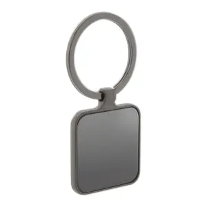 Portachiavi quadrato in metallo