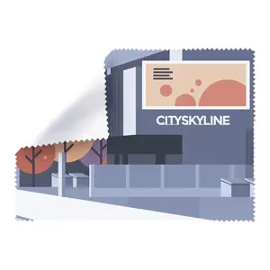 Panno per la pulizia degli occhiali in RPET 130×180mm