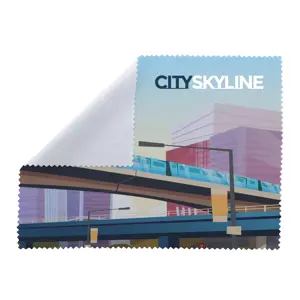 Panno pulisci occhiali in RPET per sublimazione 150×200 mm