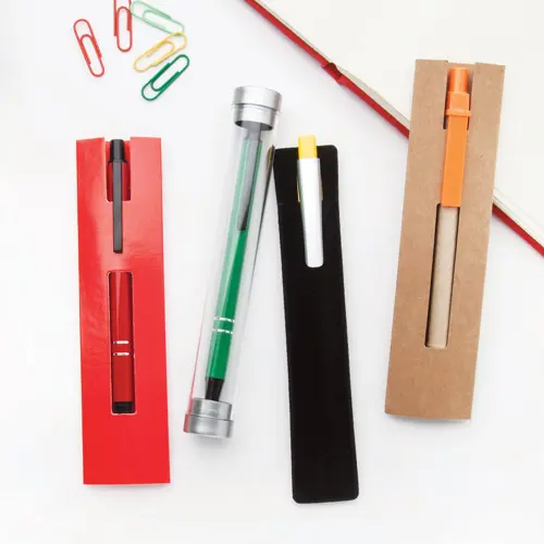 Custodia in velluto per penne