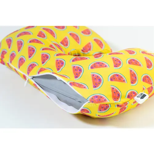 Cuscino gonfiabile da viaggio in microfibra con fodera in RPET personalizzabile su tutta la superficie