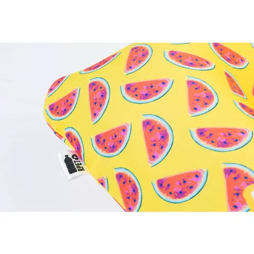 Cuscino gonfiabile da viaggio in microfibra con fodera in RPET personalizzabile su tutta la superficie