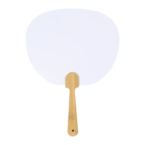 Ventaglio Uchiwa personalizzabile con manico in bambù e carta laminata