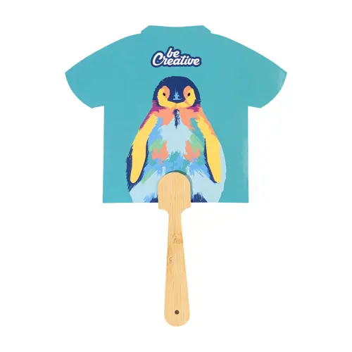 Ventaglio Uchiwa personalizzabile con manico in bambù e carta laminata