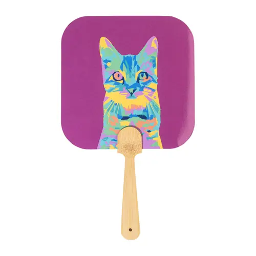 Ventaglio Uchiwa personalizzabile con manico in bambù e carta laminata