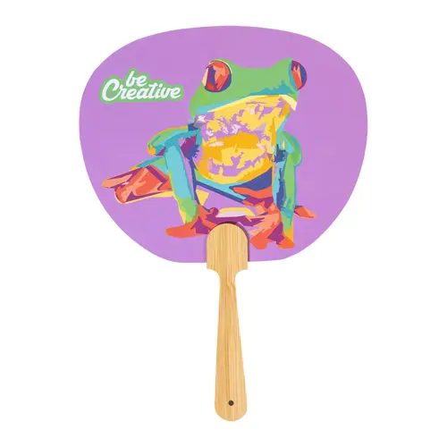 Ventaglio Uchiwa personalizzabile con manico in bambù e carta laminata