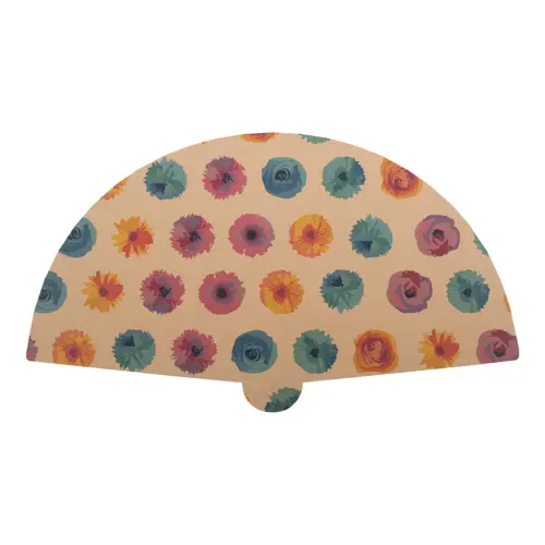 Ventaglio in cartoncino kraft personalizzabile include stampa 2 lati 336×191 mm