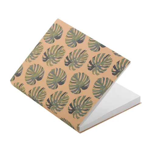 Set note adesive con copertina in carta kraft con copertina totalmente personalizzabile