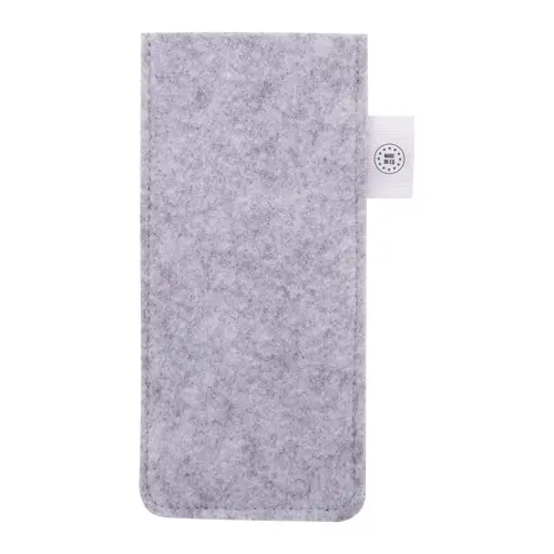Custodia per occhiali da sole in feltro RPET personalizzabile sul lato anteriore con stampa a colori 80×170mm