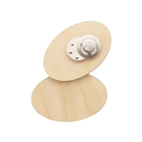 Spilla magnetica in betulla totalmente personalizzabile nella grafica