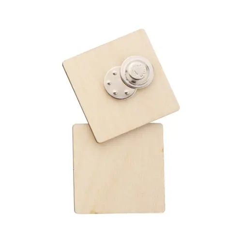 Spilla magnetica in betulla totalmente personalizzabile nella grafica