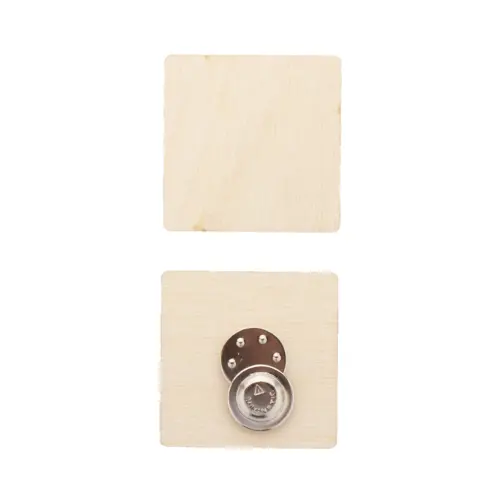 Spilla magnetica in betulla totalmente personalizzabile nella grafica