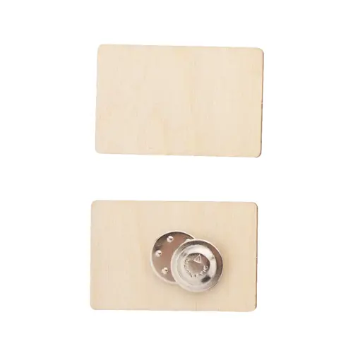 Spilla magnetica in betulla totalmente personalizzabile nella grafica