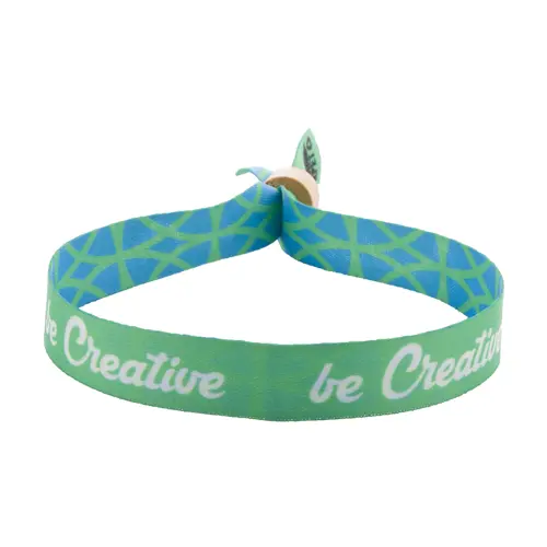 Braccialetto personalizzabile in RPET con chiusura in bambù