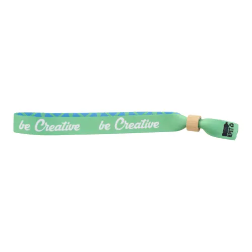 Braccialetto personalizzabile in RPET con chiusura in bambù