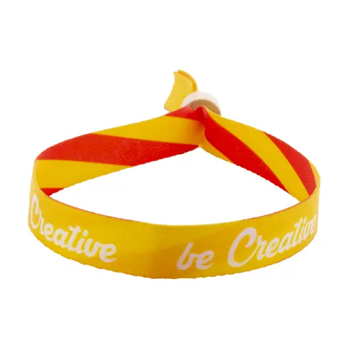 Braccialetto personalizzabile in RPET con chiusura in bambù