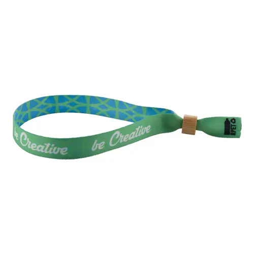 Braccialetto personalizzabile in RPET con chiusura in bambù
